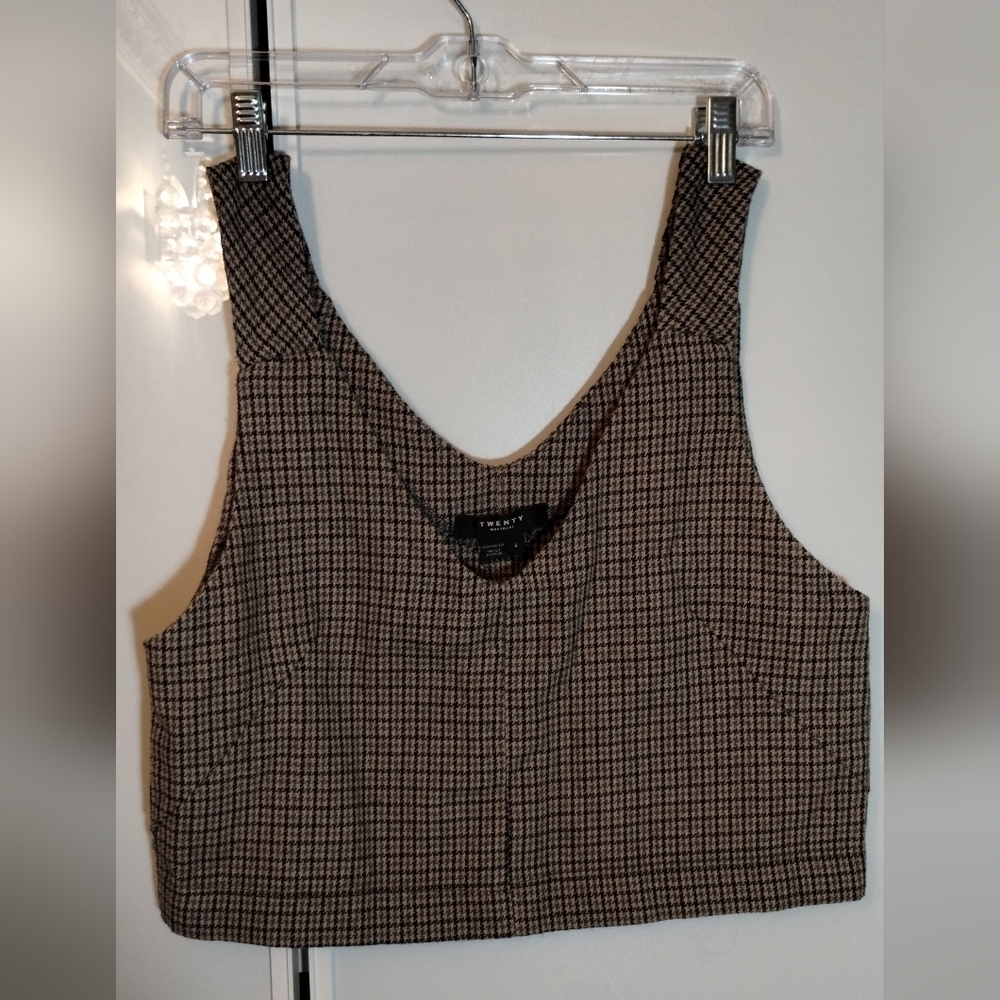Twenty Montreal Wool Blend Cropped Vest Sz s - Picture 9 of 9
